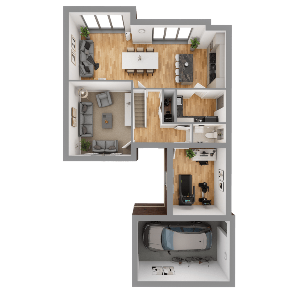 Plot 4 downstairs floorplans
