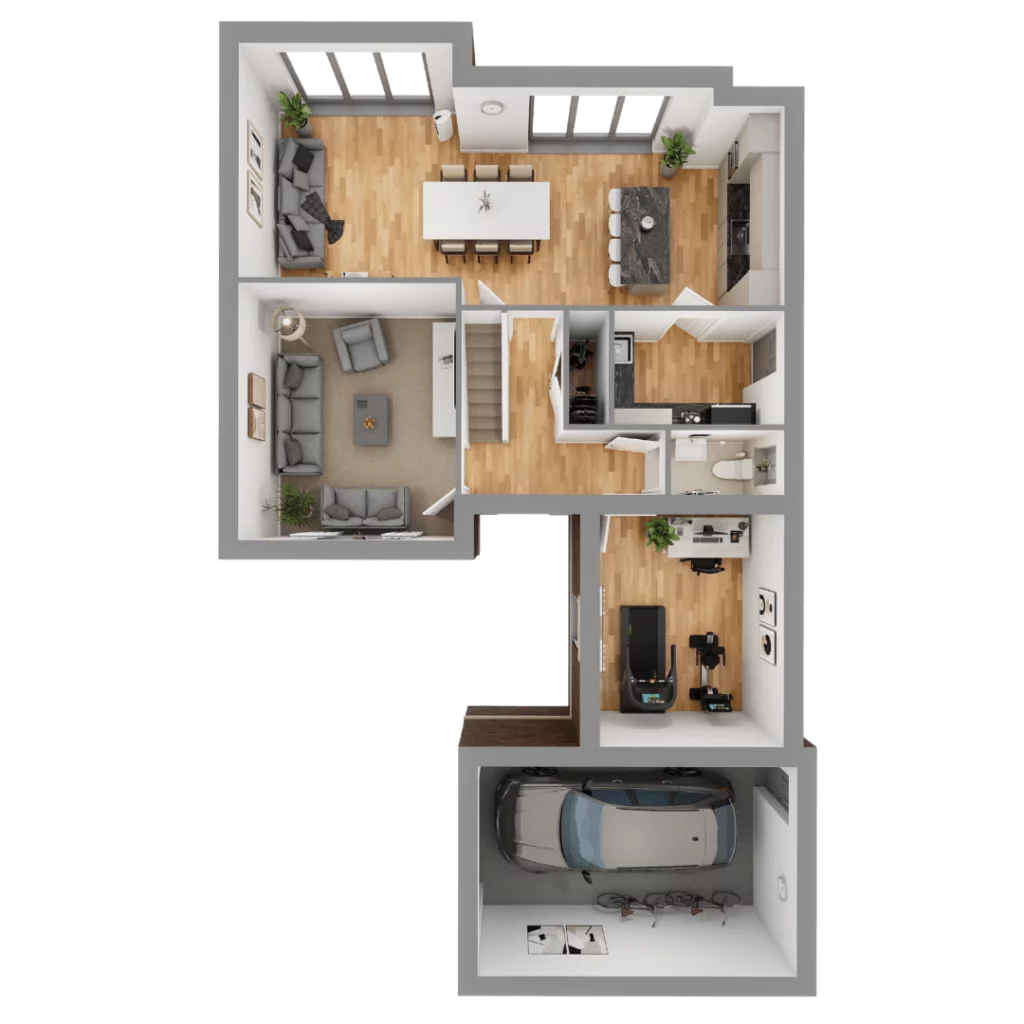 Plot 4 downstairs floorplans