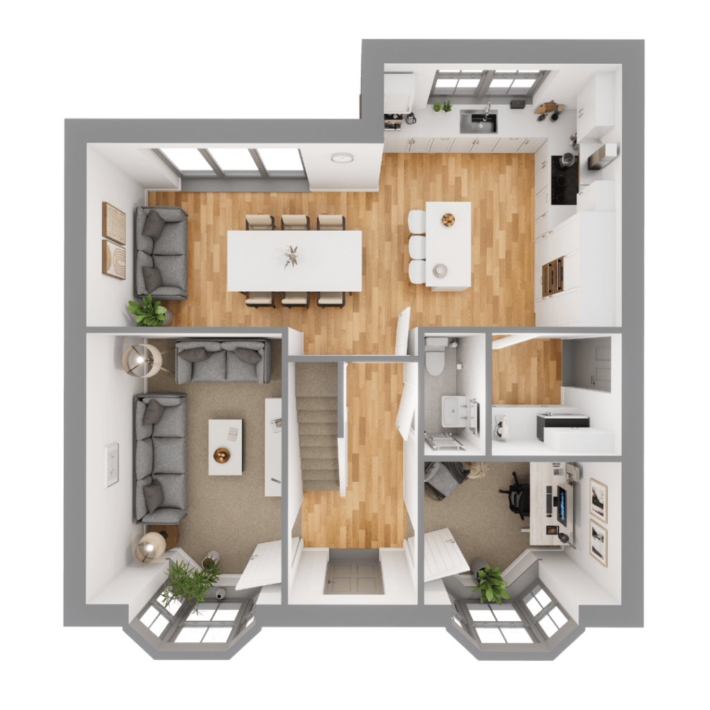 Plot 5 downstairs floorplan