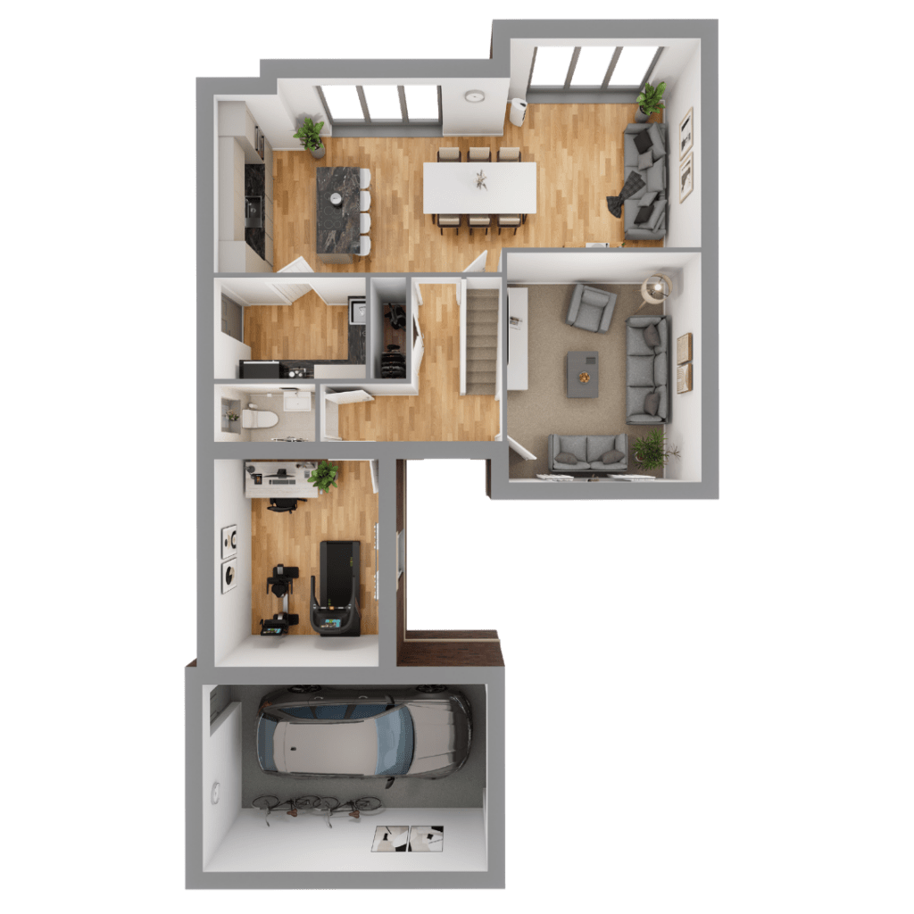 Plot 7 downstairs floorplan