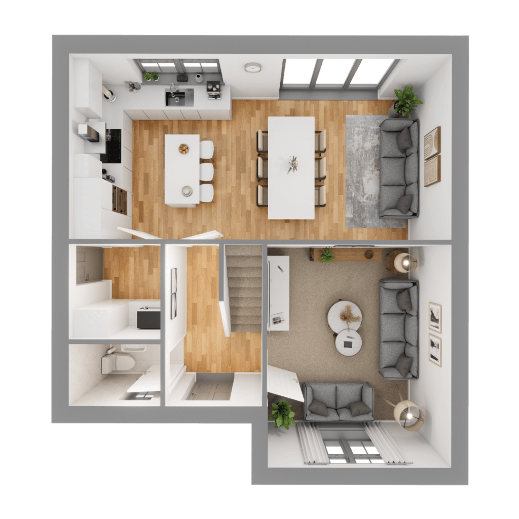 Plot 6 downstairs floorplan