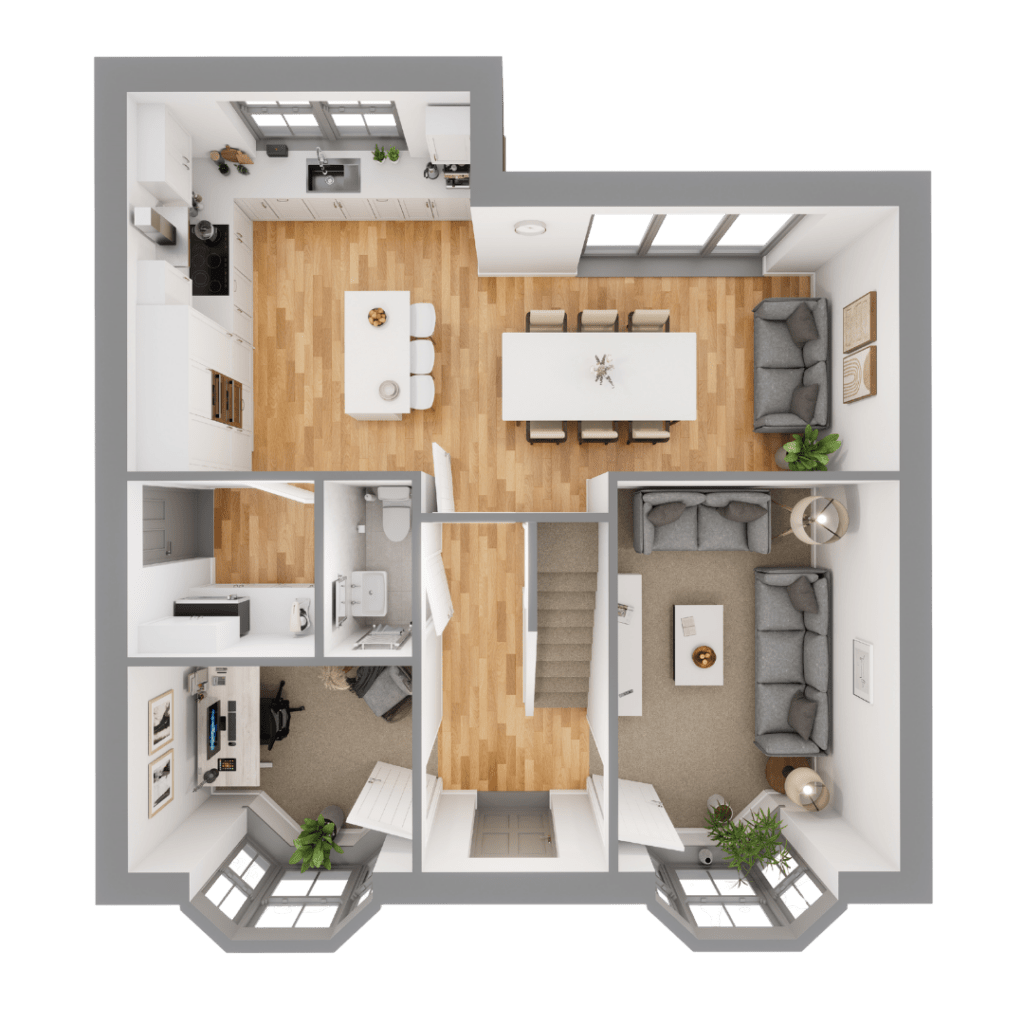 Plot 8 downstairs floorplan