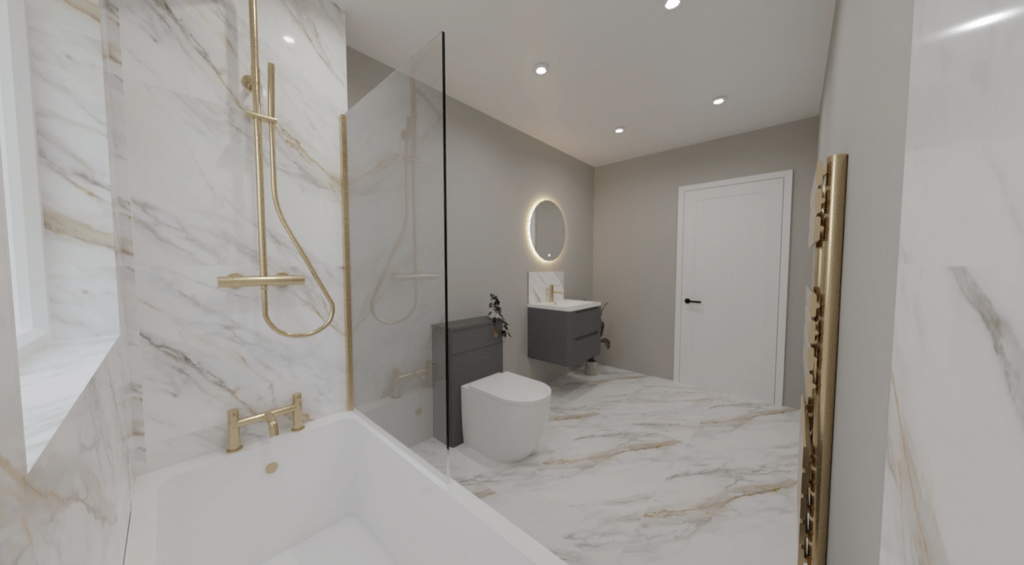 Plot 2 bespoke bathroom