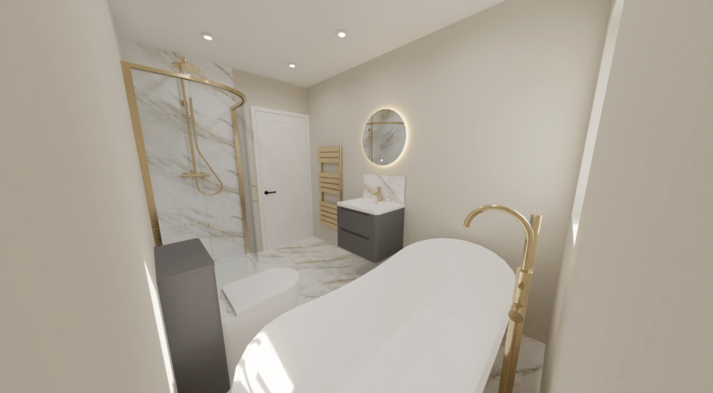 Plot 4 Bespoke bathroom