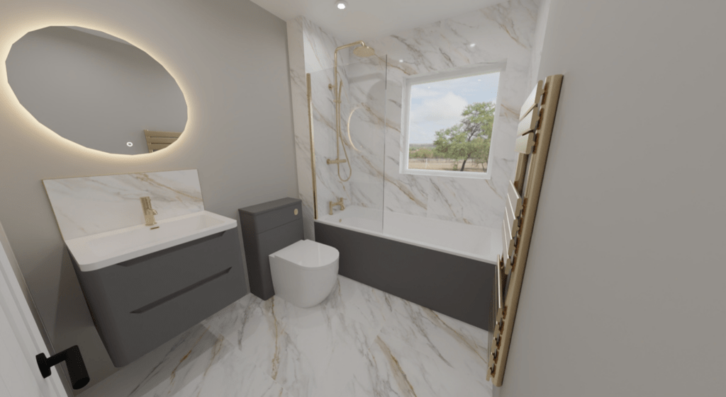 Plot 7 bespoke bathroom