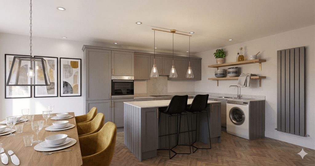 plot 3 kitchen visual, carlton road new build